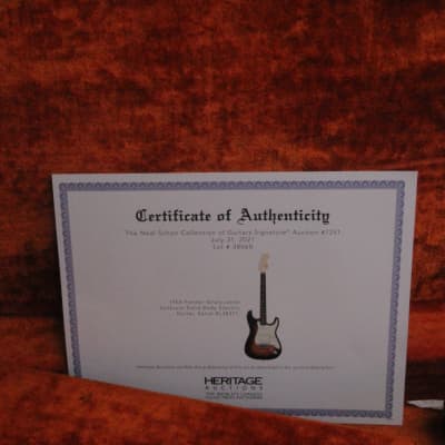 Fender Stratocaster Neal Schon Collection 1964 Sunburst  Provenance included with original case! image 17