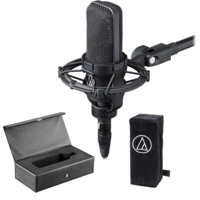 Audio Technica AT4033A Condenser Microphone Mic+Shockmount+Dust Cover+Case image 1