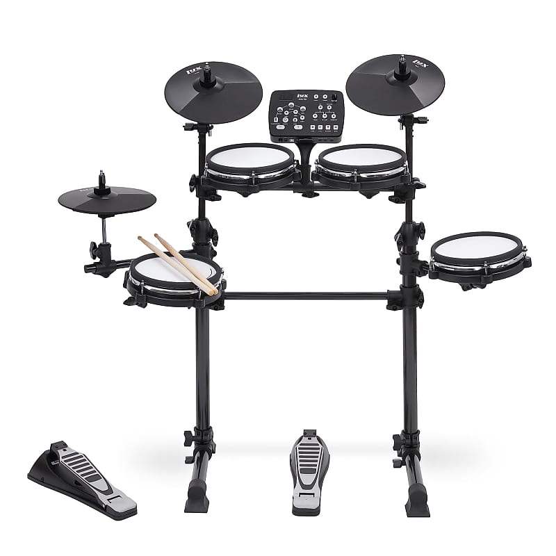 LyxJam 7Piece Electronic Drum Set, Pro Electric Drum Set Reverb