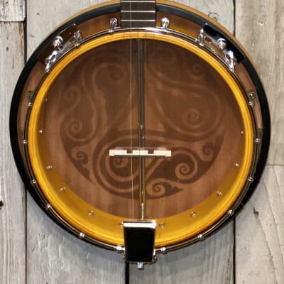 2021 Luna  Celtic 5 String Banjo  Natural Satin Finish, Help Support Brick & Mortar Music Shops ! for sale