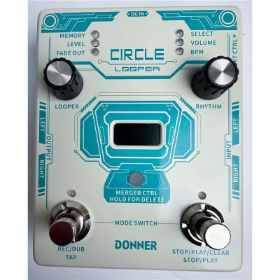 Donner Circle Looper Pedal With Built-In Rhythm, Second-Hand for sale