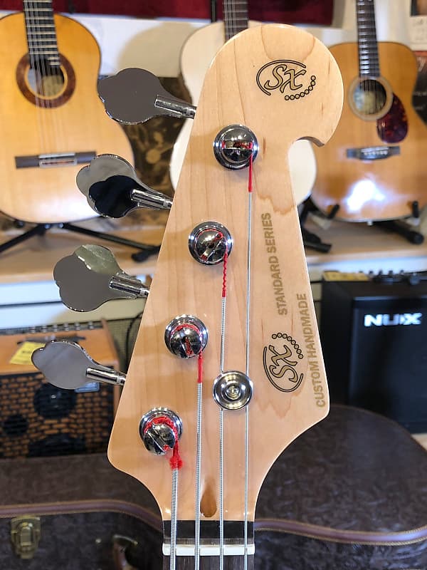 SX Standard series P-style bass 2022 candy apple red | Reverb