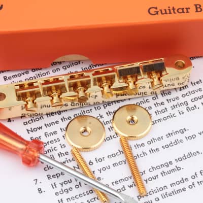 Gibson Nonwired ABR-1 Gold incl. Area59 Softbrass Parts and Ltd. Orange Repro Box image 3