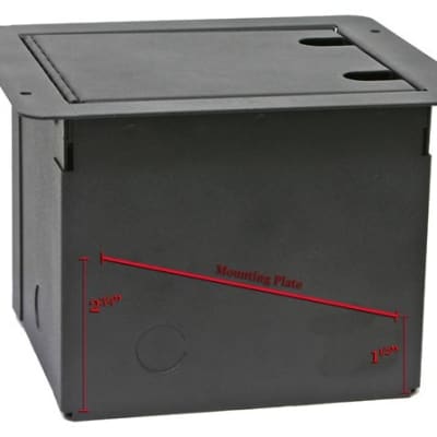 Elite Core FB4-QTR Recessed Floor Box Loaded image 3