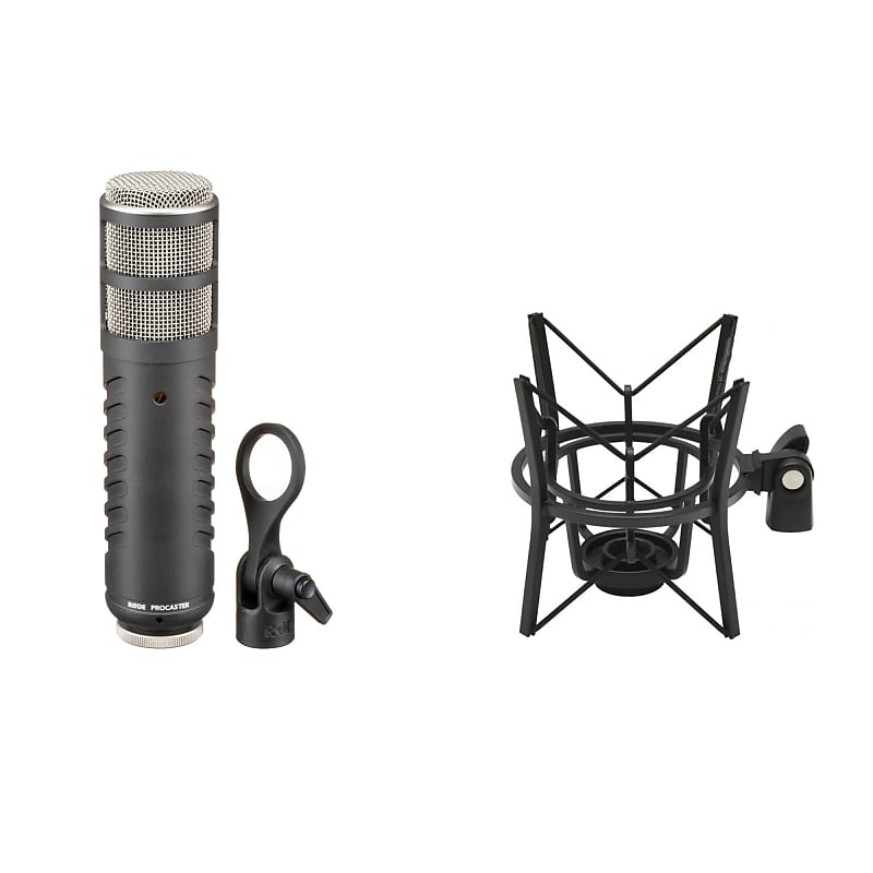 Rode Procaster Broadcast Dynamic Vocal Microphone with Rode PSM1 Microphone  Shock Mount