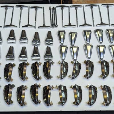 1980s Yamaha Made In Japan Tour Series Bass Drum Parts Package - Lugs & Claws & T-Rods - Look Really Good - Work 100% - Ready to Install! image 1