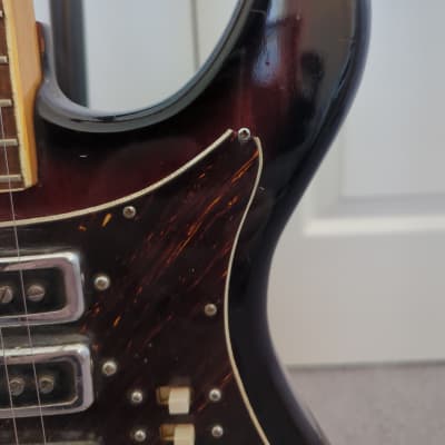 Kawai Prestige 4-pickup electric guitar 1960s - Redburst image 5