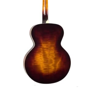 The Loar LH-700-VS Deluxe Hand-Carved Archtop All Solid Guitar 2015 Sunburst L-7 Super 400 Free Ship image 3