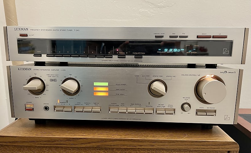 Luxman L-430 Stereo Integrated Amplifier and T 240 Tuner | Reverb