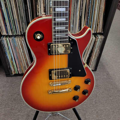Bradley Custom LP Style Matsumoku Lawsuit Guitar - 1980  Cherry Sunburst Les Paul image 2
