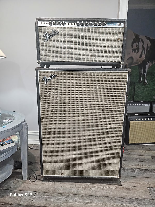 Fender Dual Showman Reverb 2-Channel 100-Watt Guitar Amp Head 1970 - 1976 -  Silverface | Reverb