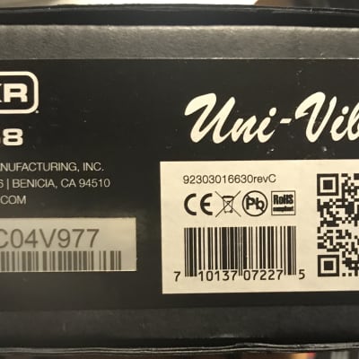 mint MXR M68 Uni-Vibe Chorus / Vibrato Pedal  with original box and documents image 11