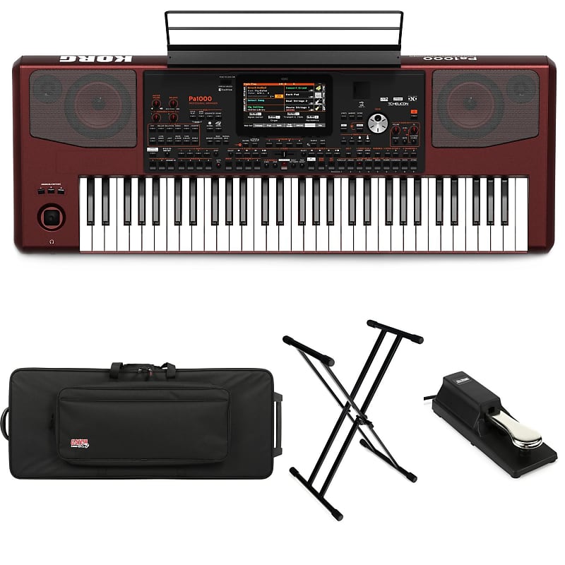 Korg Pa1000 61-key Professional Arranger Stage Bundle | Reverb