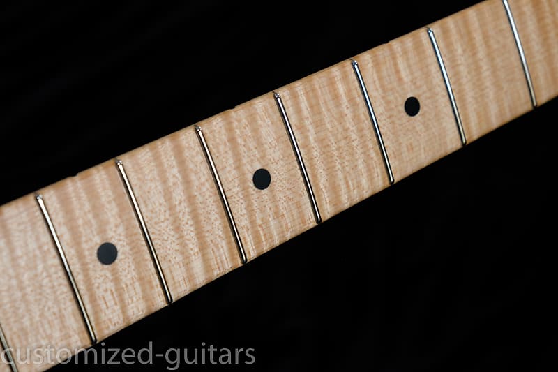 Musikraft Fender licensed 5A Curly Maple Quartersawn Neck for Stratocaster/ Strat - Clapton V shape | Reverb