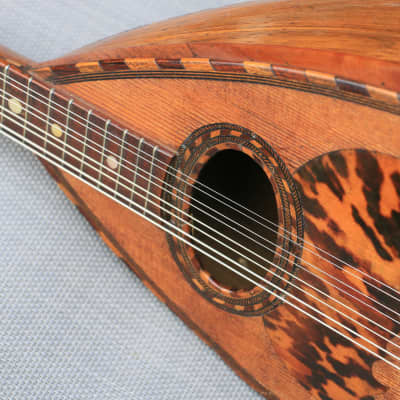 MANDOLIN ANTIQUE ITALIAN BOWLBACK ‘IL GLOBO’ 1890s ITALY image 2