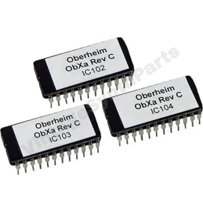 Oberheim OB-XA Rev C firmware OS Eprom set OBXA Rom