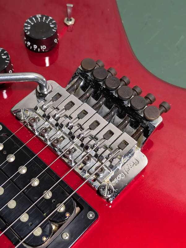 Kramer JK 6000 Flying V 80's Red ESP Floyd Rose | Reverb