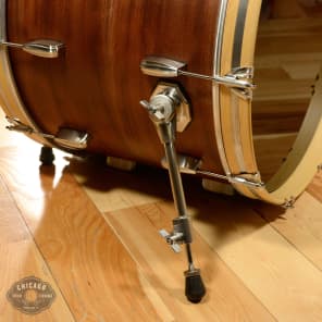 Q Drum Co. 13/16/22 3pc. Mahogany/Poplar Drum Kit Blackened Mahogany w/Single Flange Hoops image 5
