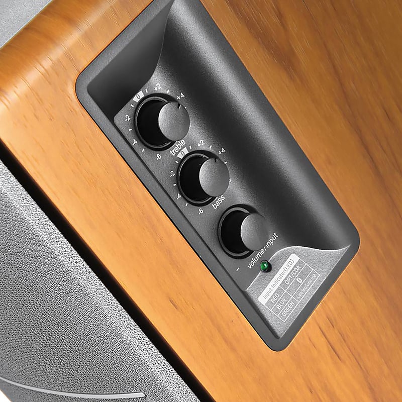 Edifier: R1700BT Powered Speakers w/ Bluetooth - Wood Brown