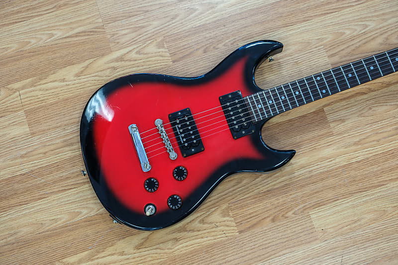 1980s Takamine GX-200 Electric Guitar in Cherry Burst w