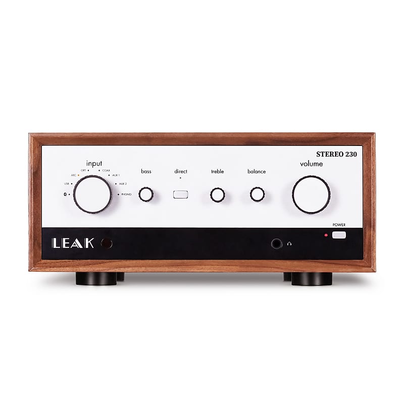 Leak: Stereo 230 Integrated Amplifier w/ Bluetooth - Walnut  			
