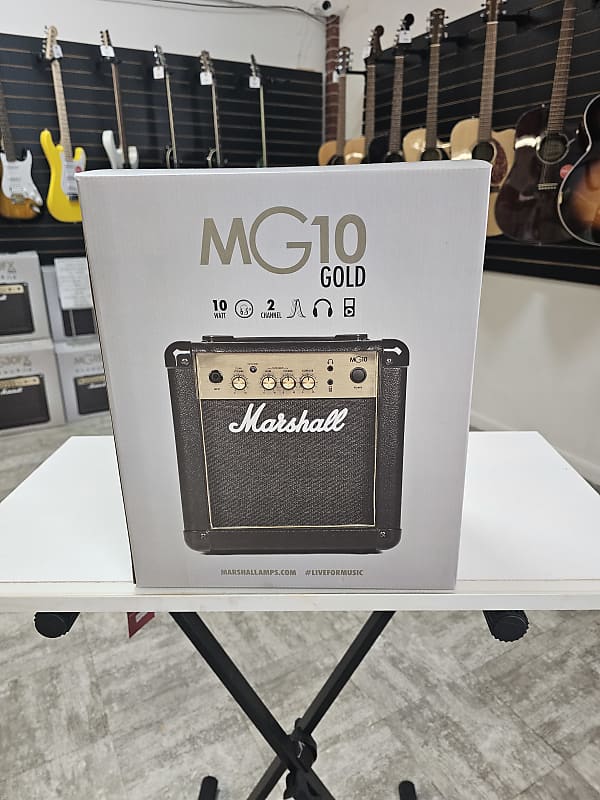 Marshall MG Gold MG10G 2-Channel 10-Watt 1x6.5" Solid State Guitar Combo 2018 - Present - Black image 1