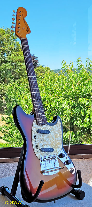 Fender Mustang 1974 Sunburst Excellent Condition Reverb