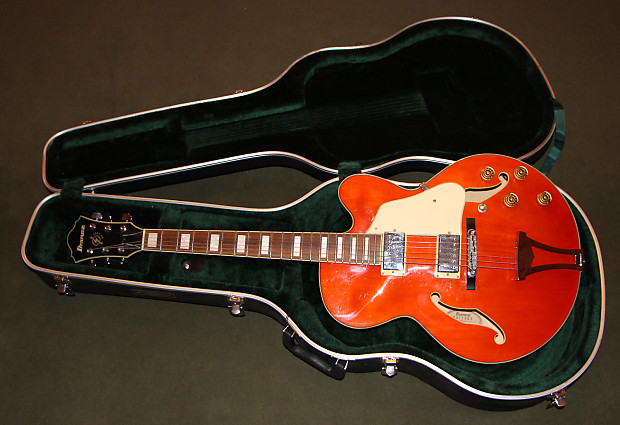 Ibanez Artcore AF 75D Hollowbody Electric Guitar w Hard Case Gretsch Orange