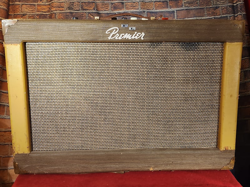Multivox Premier Twin 12 2x12" Guitar Combo Amplifier Brown Wood Tone - Recently Serviced- RARE FIND image 1