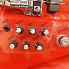 Roland G-77 Bass synth Guitar Red with Case and 24 Pin Cable Roland G-77 Bass synth Guitar Red with Case and 24 Pin Cable