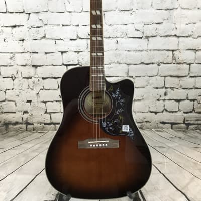 Epiphone Limited Edition Hummingbird Performer PRO Electric/Acoustic Guitar  – Tobacco Sunburst | Reverb