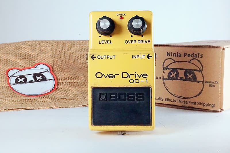 Boss OD-1 Overdrive | Rare: 1980 Silver Screw (NEC C4558C Chip)