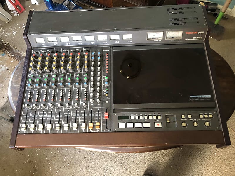 TASCAM 388 8-Channel Mixer with 1/4 8-Track Reel to Reel Recorder 1985 -  1987 - Black