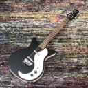Danelectro '59 Double-Cut 12-String Guitar, Black--The Classic JP-Style Dano with 12!