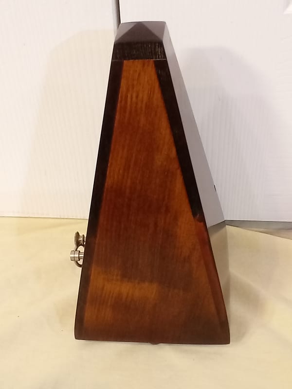 Wittner Maelzel Solid Wood Metronome - Mahogany - High Gloss - No Bell -  Model 801
