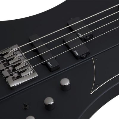 Schecter Sixx Bass Satin Black SBK LH Electric Bass Left Handed image 3