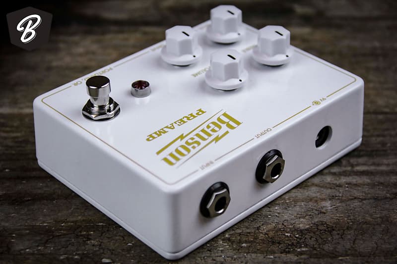 Benson Preamp Pedal BME Exclusive Color White/Gold | Reverb
