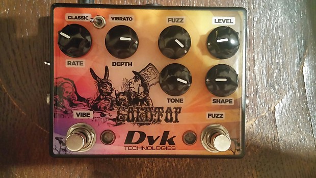 DVK Goldtop Fuzz and Vibe Effects Pedal