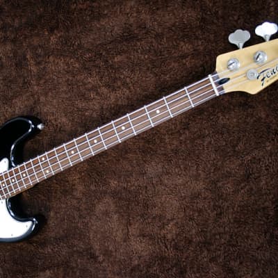 Vintage 1989  Fenix by Young Chang - Jazz Bass - Black - First Series With The Old Headstock image 7