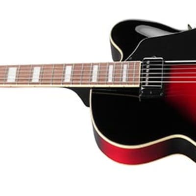 Ibanez AF75 Artcore Hollowbody Electric Guitar - Transparent Red Sunburst image 4