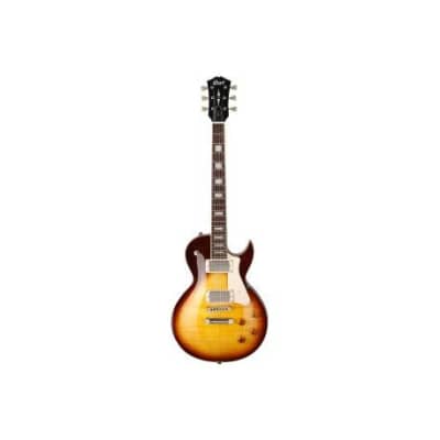 Cort CR250 VB Classic Rock Series Single Cutaway Flame Maple Top HH Vintage Burst for sale