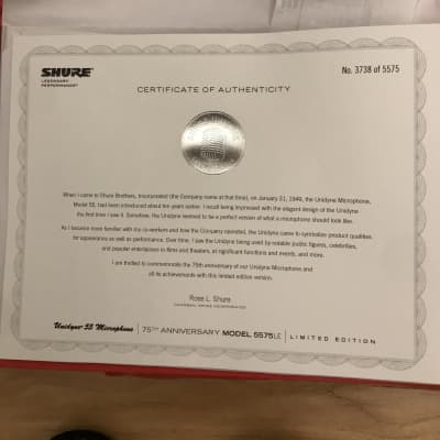 Shure Unidyne 1939-2014 5575LE 2014 image 11