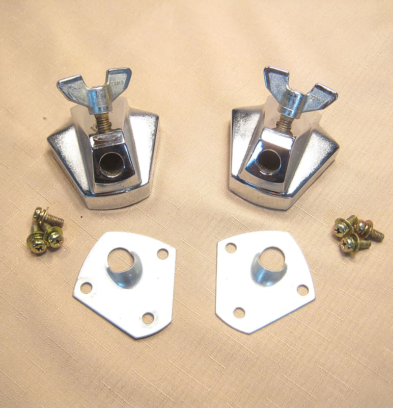 Tama Bass Drum Spur Leg Mounts, Set of 2, Japan era Lot 7914 Reverb