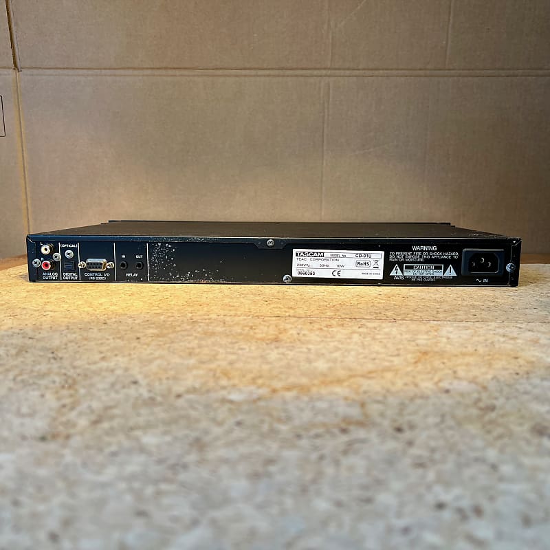 TASCAM CD-01U • CD & MP3 player • 1U rack • Serviced & Warranty