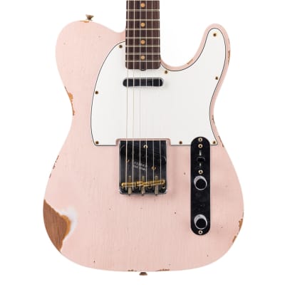 Fender Custom Shop 1960 Bound Telecaster Relic, Lark Custom - Super Faded Shell Pink (936) for sale