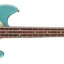 Fender JMJ Road Worn 4-String Mustang Bass Guitar, Faded Daphne Blue w/Bag