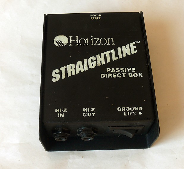Horizon Straightline Passive Direct Box//Converts HiZ Input Reverb