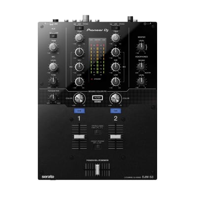 Pioneer DJM-S3 2-Channel Serato Pro DJ Mixer + 10" Black DJ Mixer Case Pack image 2