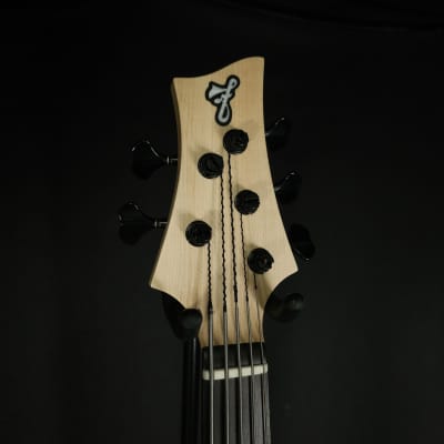 F Bass BN5 5 String Bass 2-Piece Natural Ash Body Ebony Fingerboard image 6
