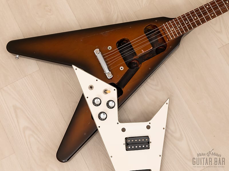 1992 Gibson Flying V '67 Vintage Reissue Sunburst 100% Original w/ Case